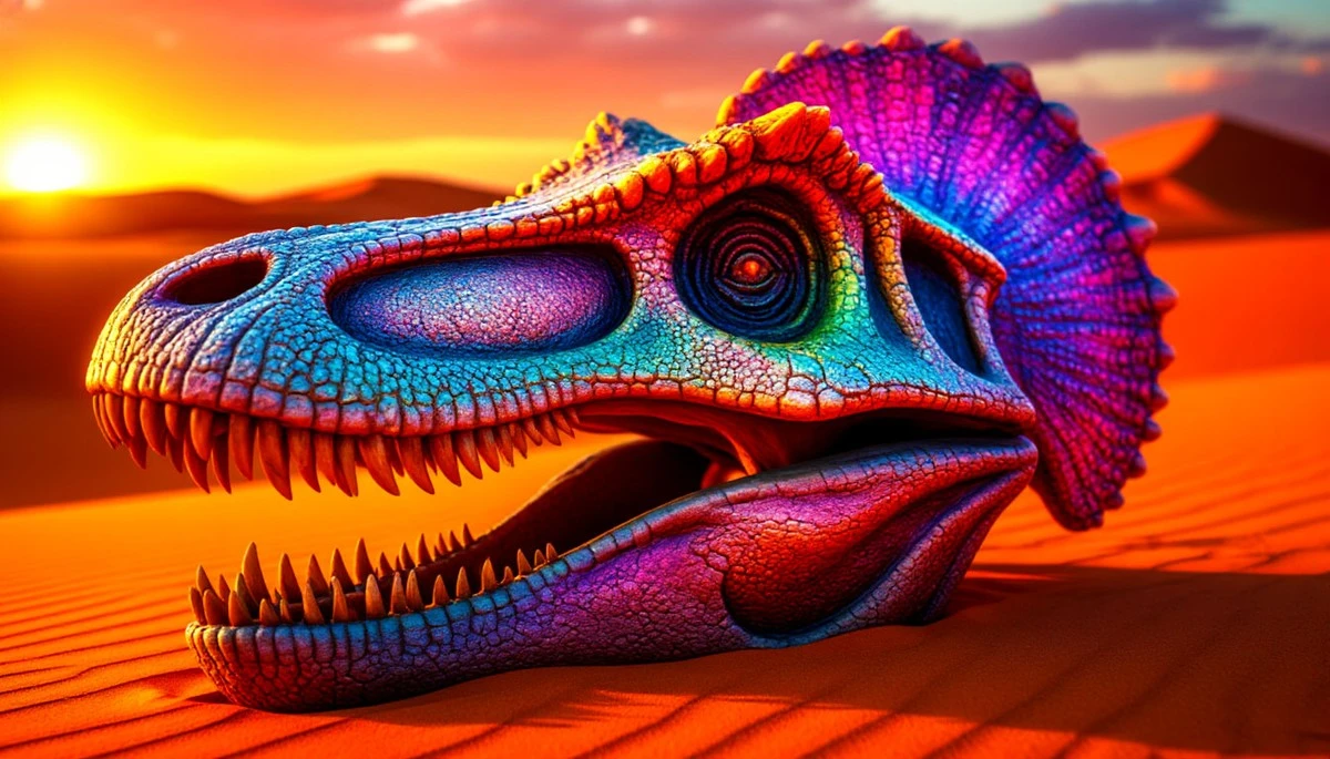 Proč měl obří predátor ze Sahary na hlavě barevný hřeben