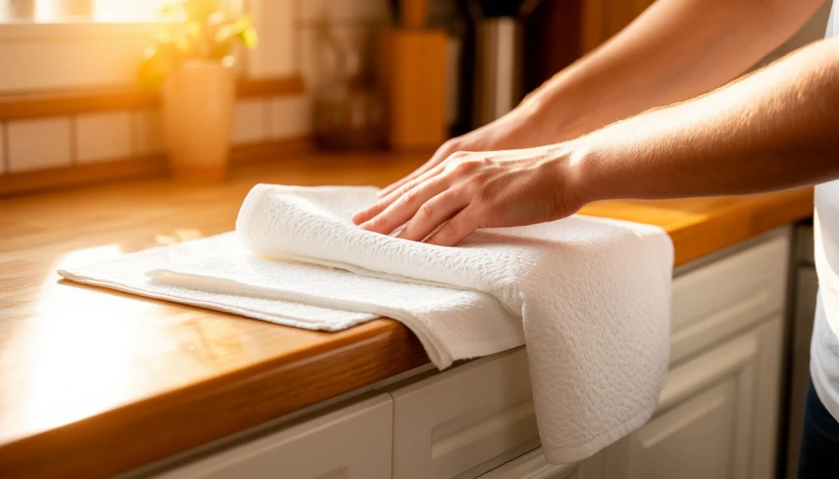 Proč zkušení hostitelé dávají papírové utěrky na horní část kuchyňských skříněk