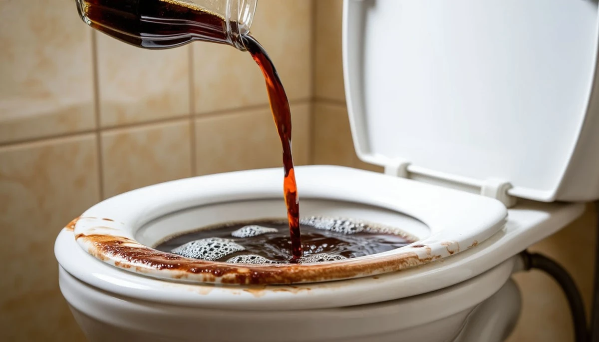 Proč zkušení majitelé bytů lijí láhev koly do toalety