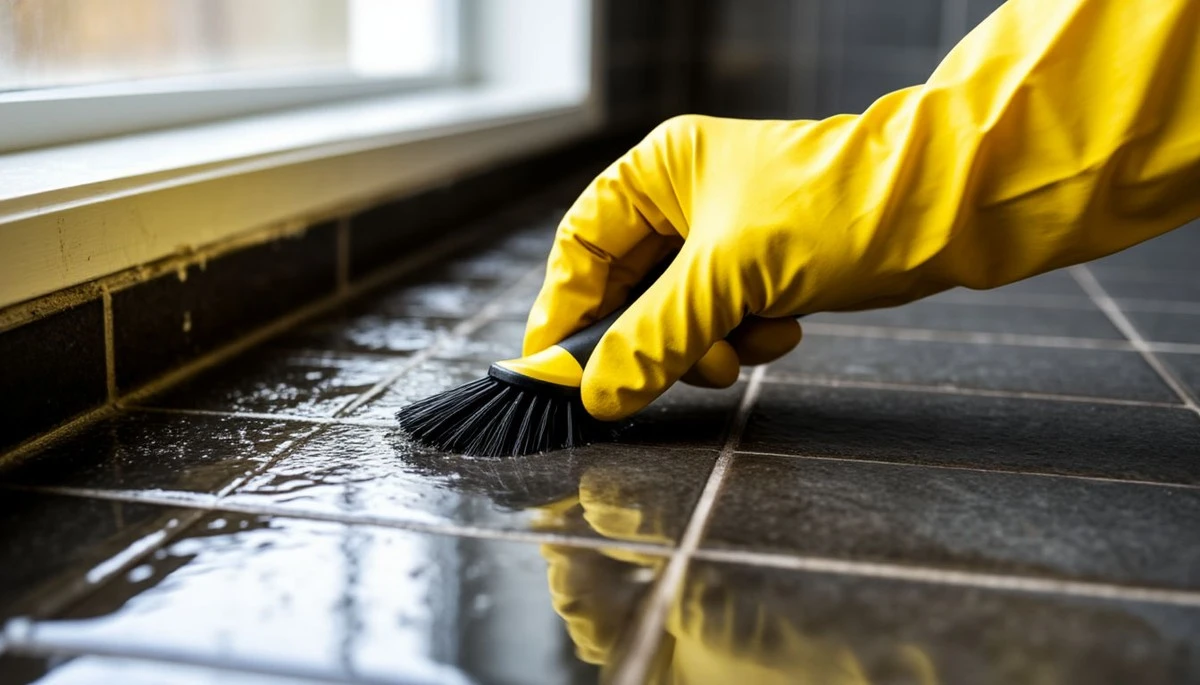 Proč zkušení uklízeči nikdy nepoužívají ocet na černé spáry v koupelně