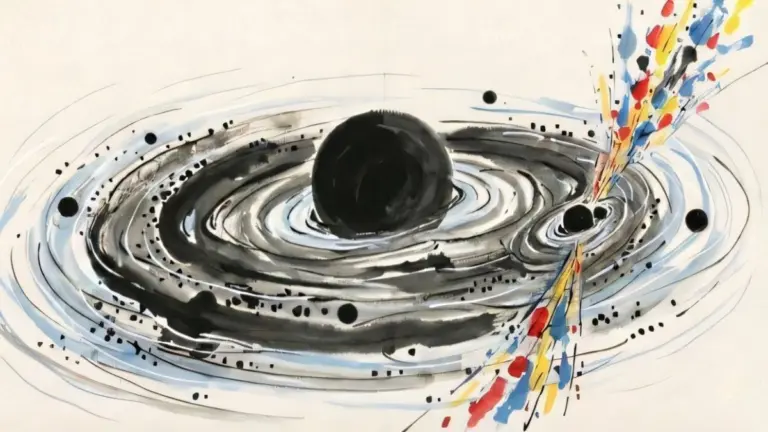 Proč se po srážce dvou černých děr nečekaně objevil jasný záblesk