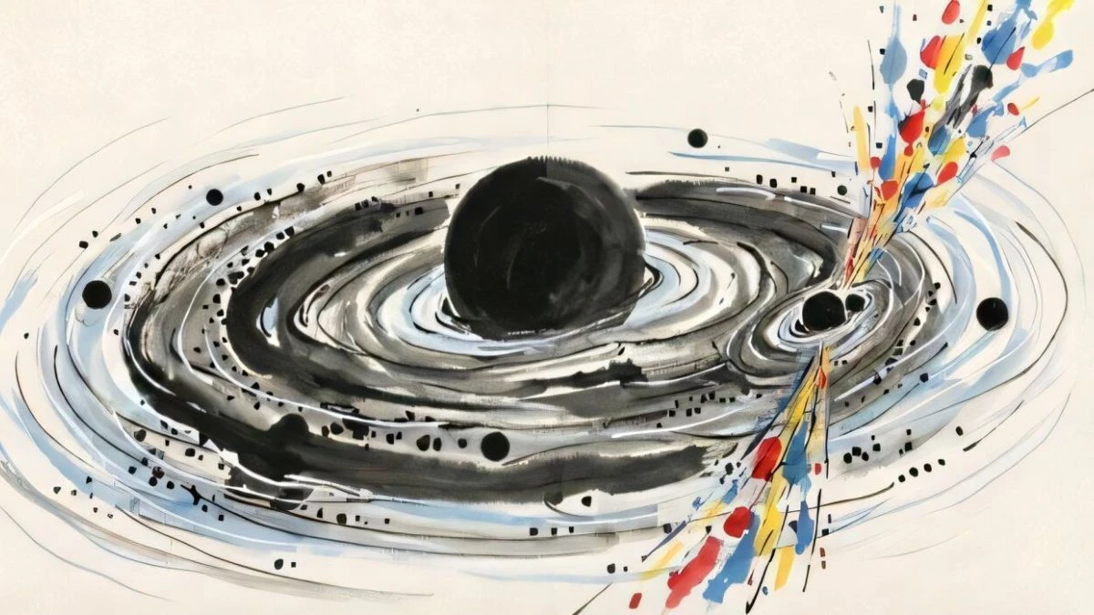 Proč se po srážce dvou černých děr nečekaně objevil jasný záblesk