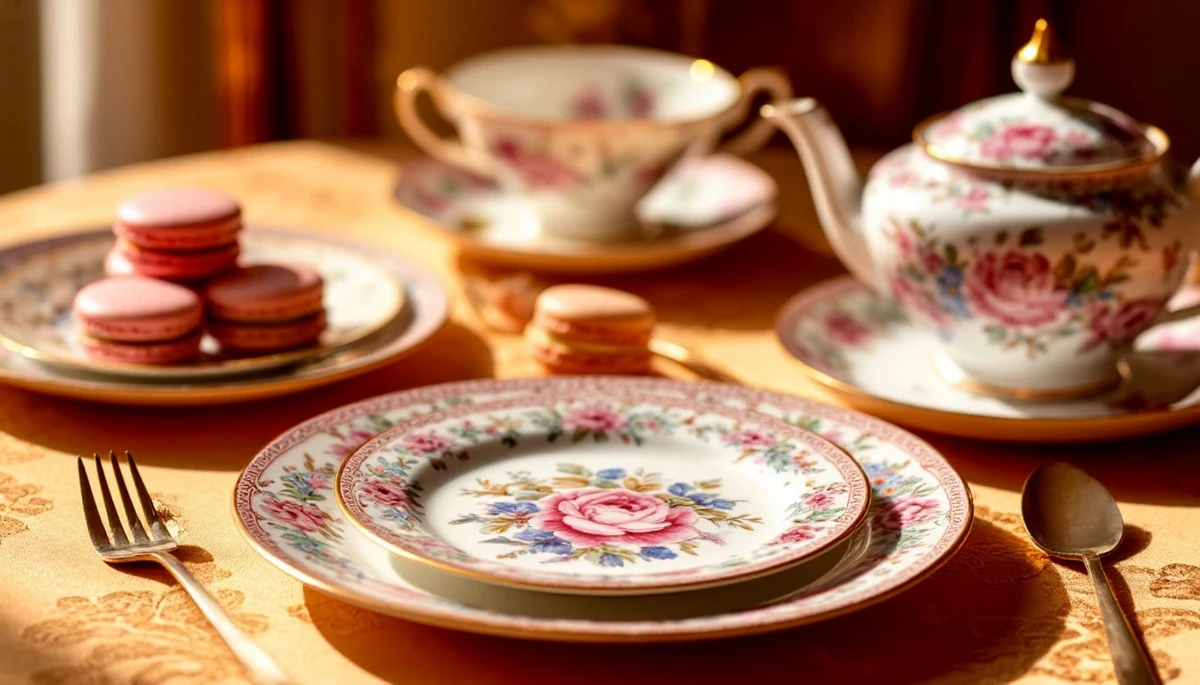 Proč se v Tchibu vyprodávají tyto květinové talíře s nádechem seriálu Bridgerton