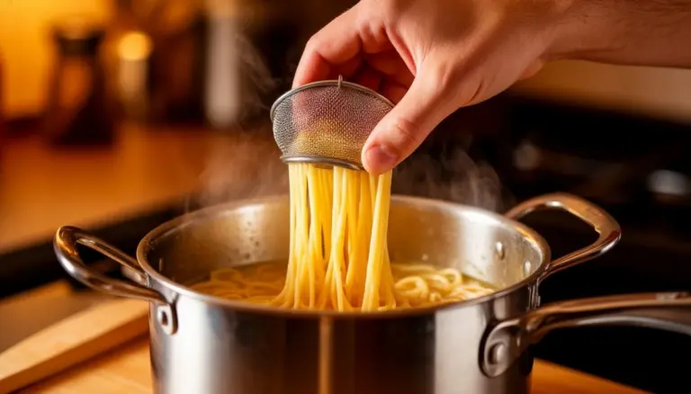 Proč zkušení kuchaři dávají cedník do hrnce místo do dřezu