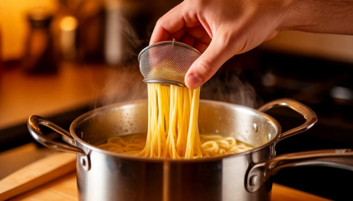 Proč zkušení kuchaři dávají cedník do hrnce místo do dřezu