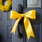 Proč se na českých dveřích objevuje žlutá stuha