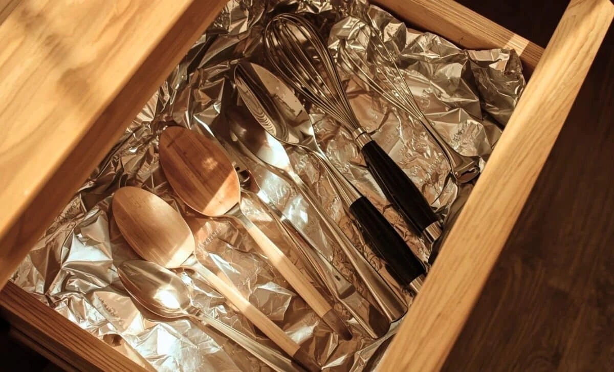 Proč zkušení hostitelé dávají na dno kuchyňských šuplíků obyčejný alobal - image 1