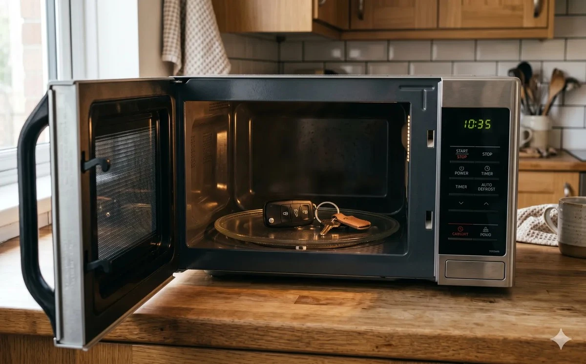 Proč zkušení řidiči dávat klíče od auta do mikrovlnky