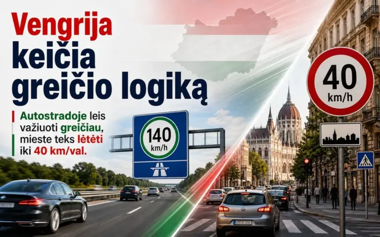 Proč maďarské dálnice zrychlují na 140 km/h, zatímco ve městech musíte ubrat