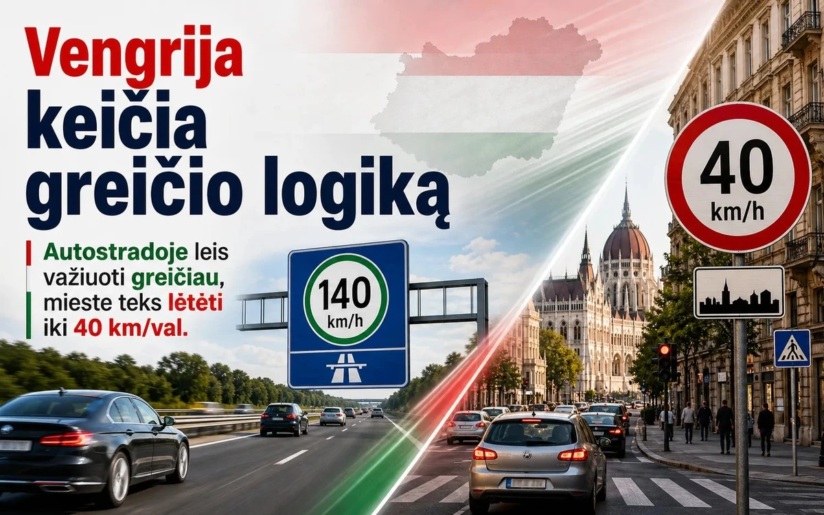 Proč maďarské dálnice zrychlují na 140 km/h, zatímco ve městech musíte ubrat
