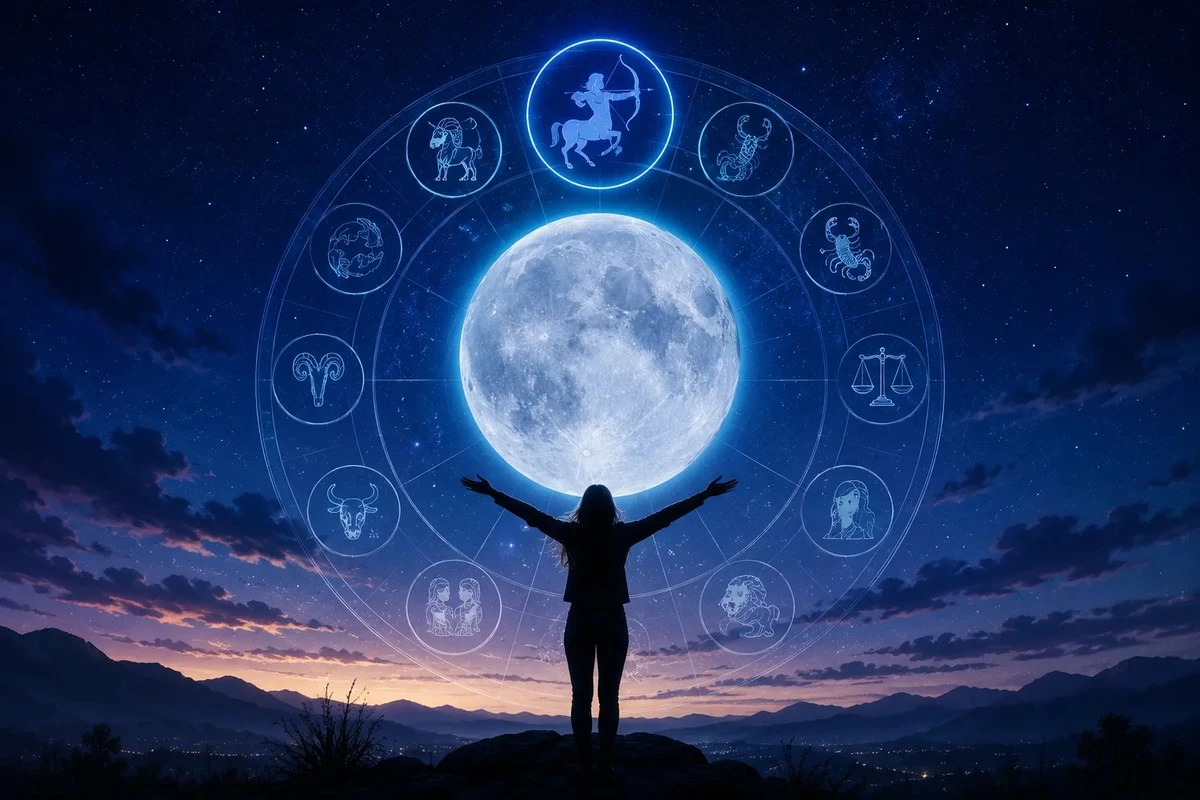 Proč zkušení astrologové sledují Modrý měsíc ve Střelci