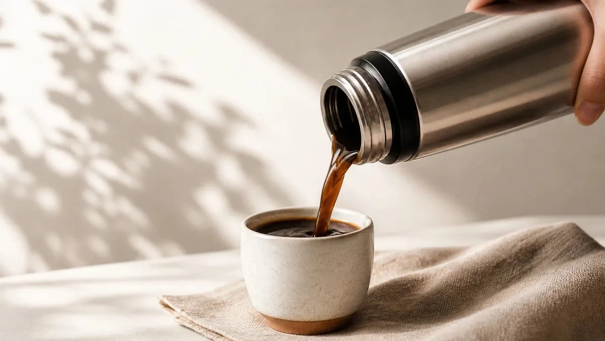 Proč zkušení baristé nikdy nelouhují kávu přímo v termosce