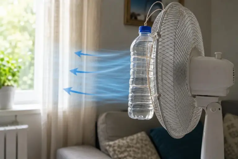 Proč zkušení cestovatelé dávají před ventilátor zmraženou láhev s vodou