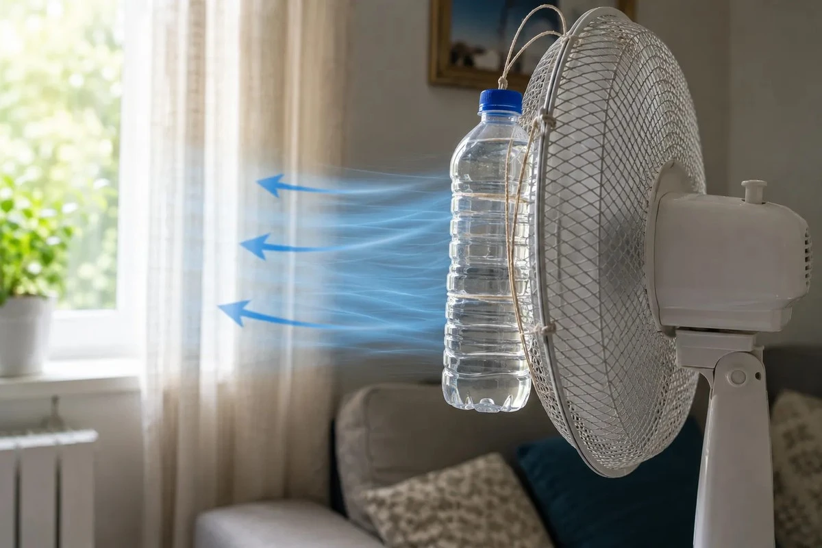 Proč zkušení cestovatelé dávají před ventilátor zmraženou láhev s vodou