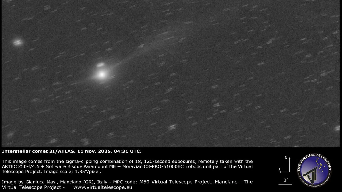 Proč se o kometě 3I/ATLAS mluví jako o nejstarším objektu v našem okolí - image 1