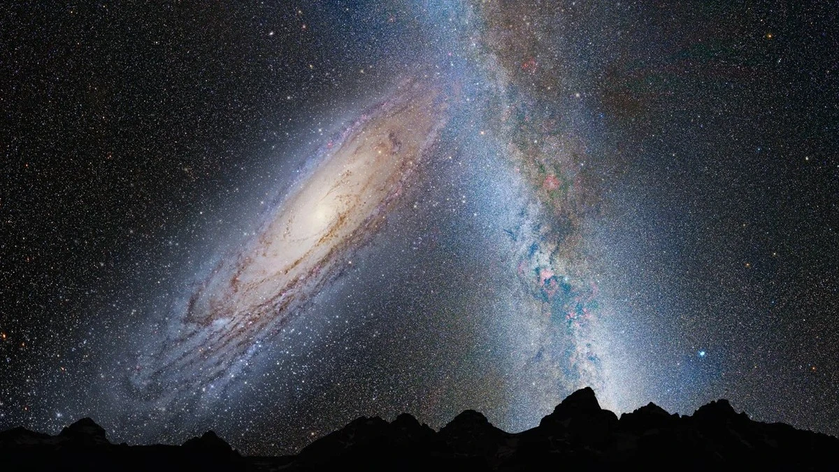 Proč se naše galaxie převrátila na bok: Za všechno může srážka s „Vesmírným párkem“ - image 1