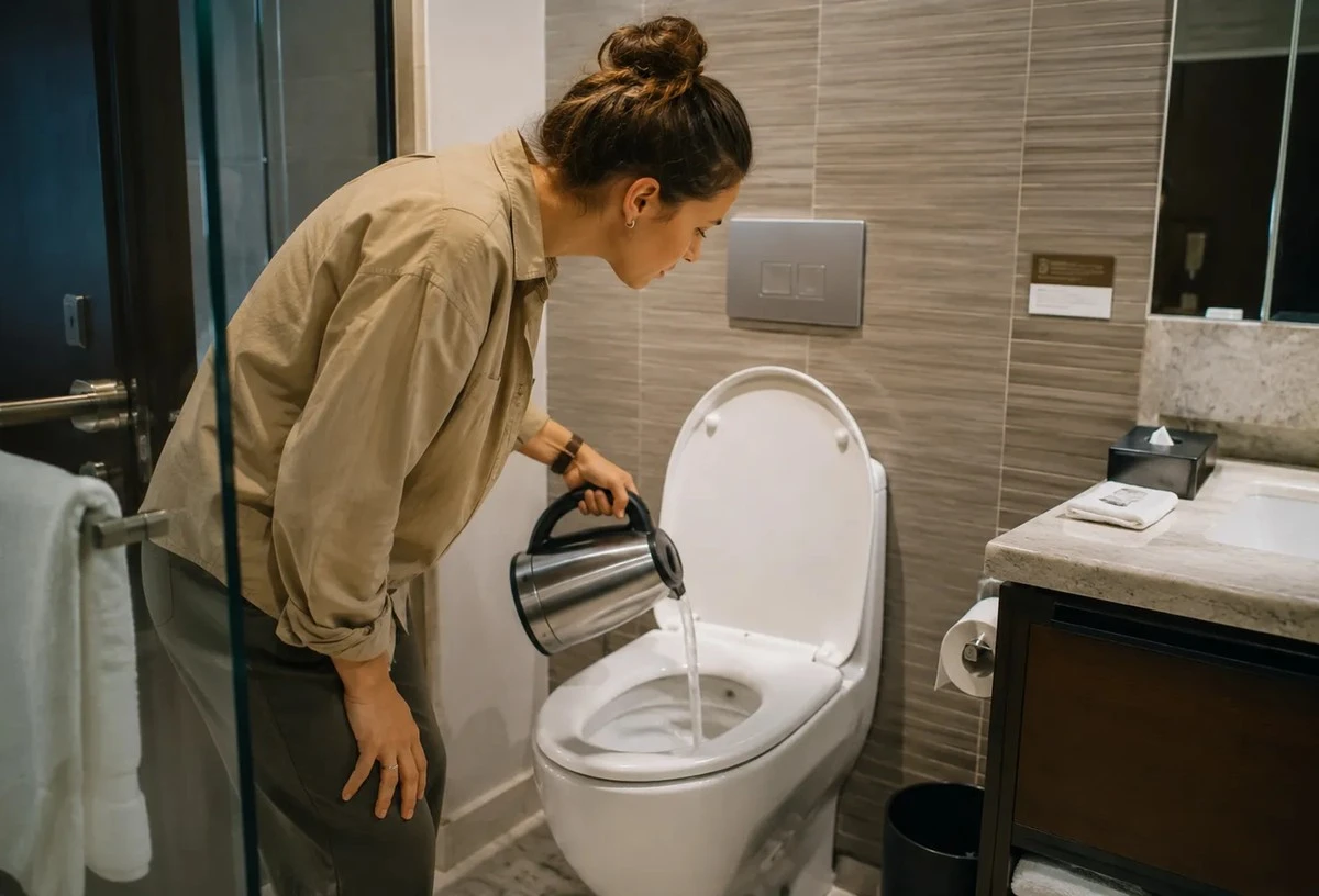 Proč zkušení cestovatelé po příchodu do hotelu lijí horkou vodu do toalety