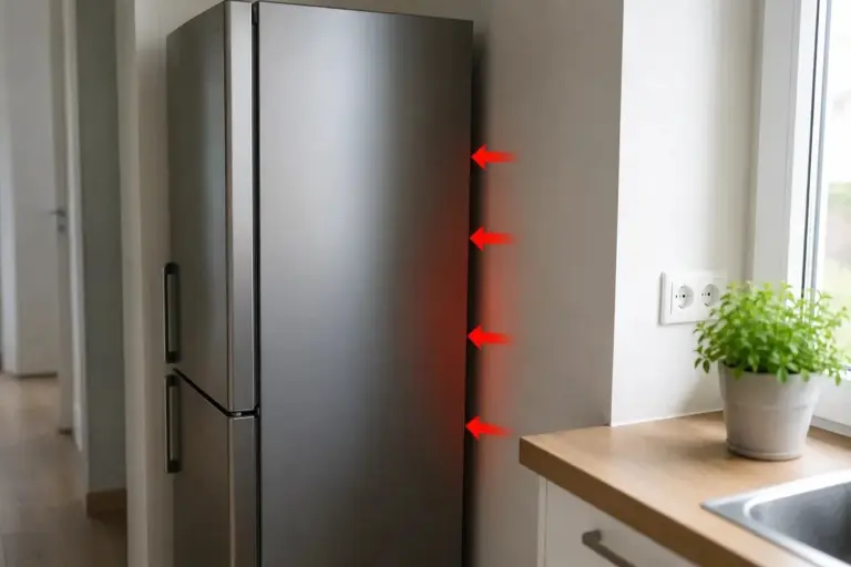 Proč zkušení opraváři nikdy nedávají lednici těsně ke zdi